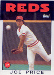 1986 Topps Baseball Cards      523     Joe Price